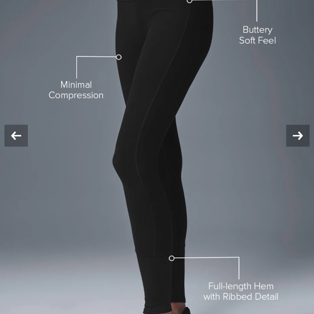 ALO Yoga Alosoft Black Leggings